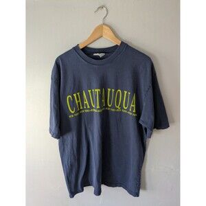 Vintage Chautauqua shirt Lake New York NY, blue L/XL Chautauqua institution USA